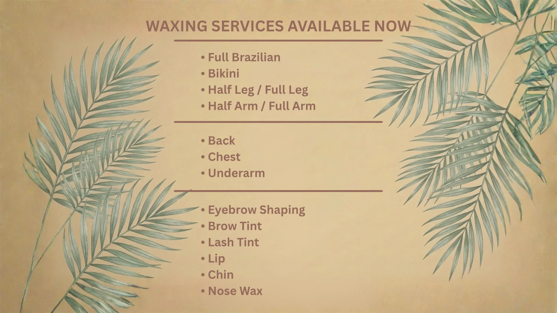 Waxing Services Now